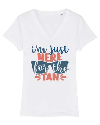 I'm just here for the tan White