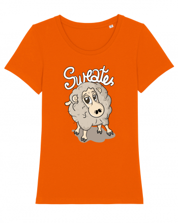 Light brown sweater sheep Bright Orange