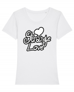 Strange love Tricou mânecă scurtă guler larg fitted Damă Expresser