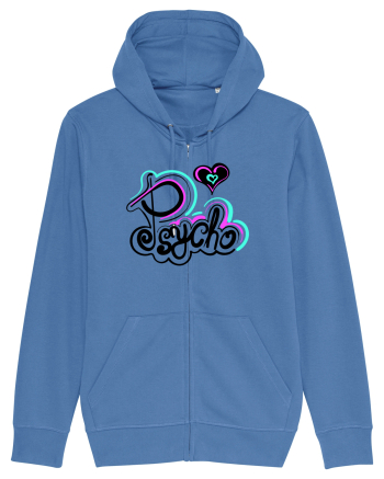 Psycho text Bright Blue