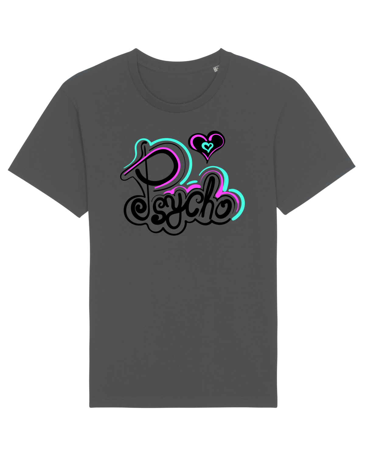 Tricou mânecă scurtă Unisex Rocker Anthracite