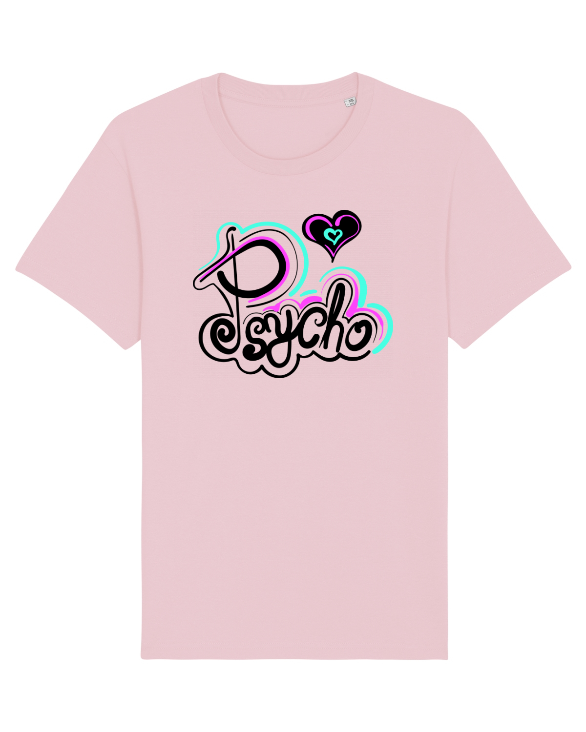 Tricou mânecă scurtă Unisex Rocker Cotton Pink