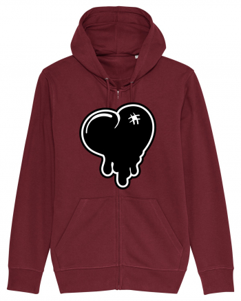 Black heart Burgundy