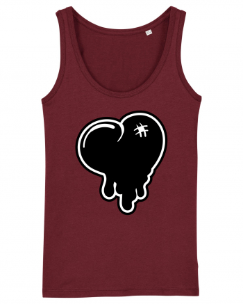 Black heart Burgundy