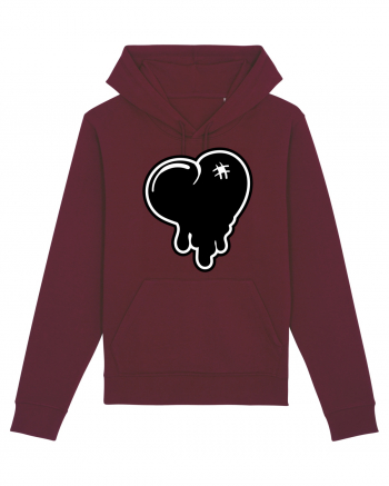 Black heart Burgundy