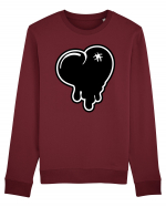 Black heart Bluză mânecă lungă Unisex Rise