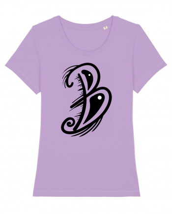 B letter Lavender Dawn