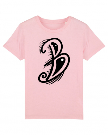 B letter Cotton Pink