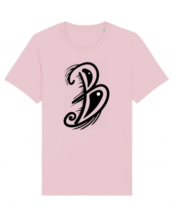 B letter Cotton Pink