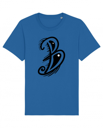 B letter Royal Blue