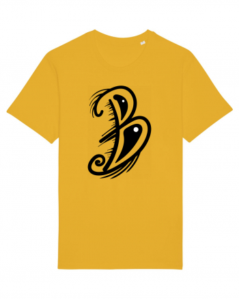 B letter Spectra Yellow