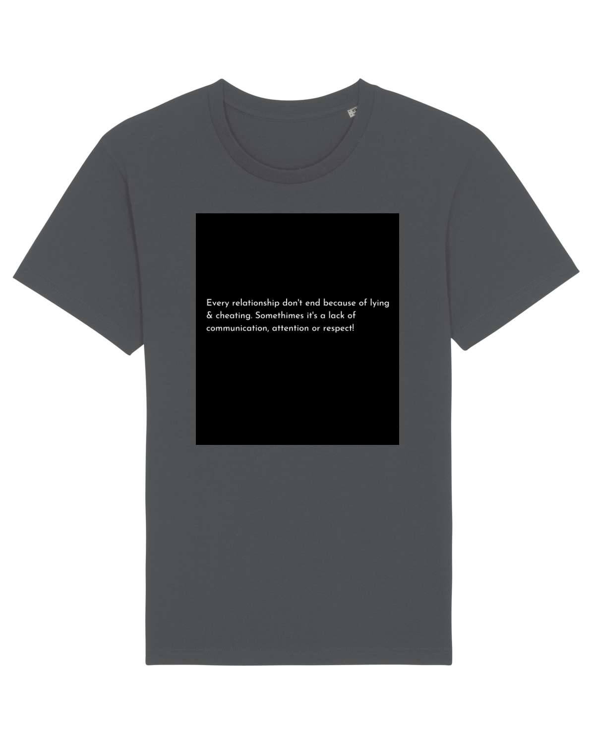 Tricou mânecă scurtă Unisex Rocker Anthracite