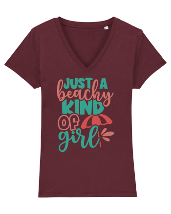 Just a beachy kind of girl Burgundy