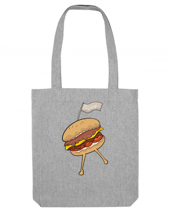 Dancing burger Heather Grey