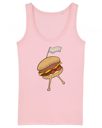 Dancing burger Cotton Pink