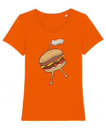 Dancing burger Bright Orange