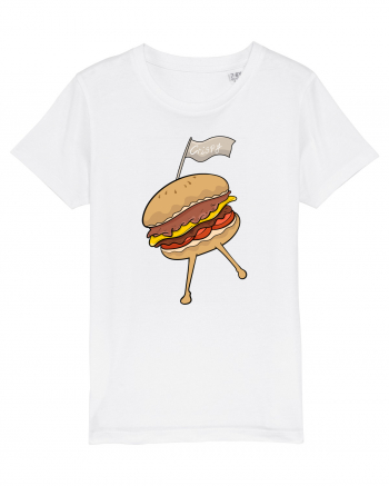 Dancing burger White