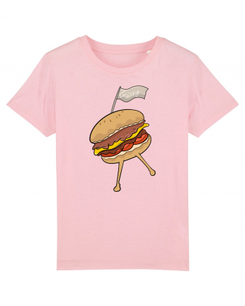 Dancing burger Cotton Pink