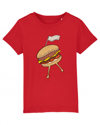 Dancing burger Red