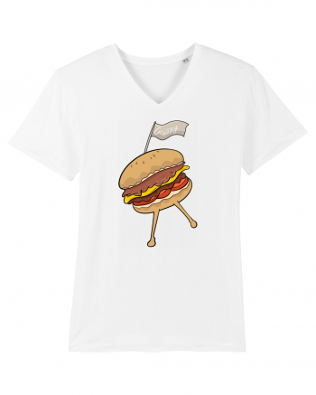 Dancing burger White