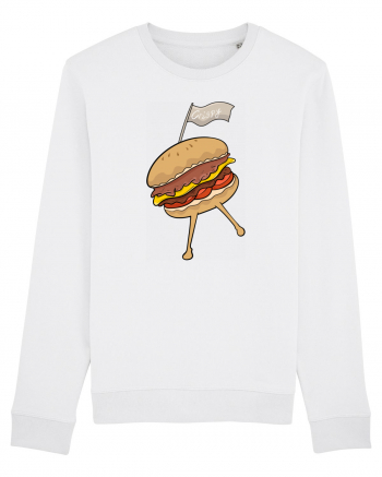 Dancing burger White