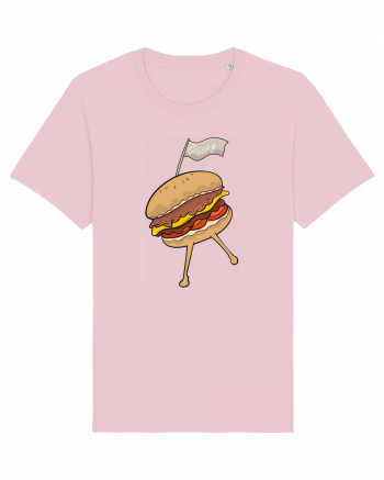 Dancing burger Cotton Pink