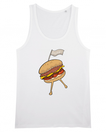 Dancing burger White