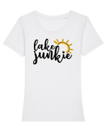 Lake Junkie Tricou mânecă scurtă guler larg fitted Damă Expresser