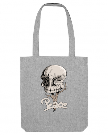 Peace skull head Heather Grey