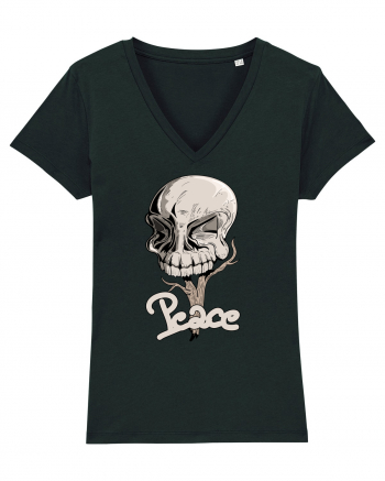 Peace skull head Black