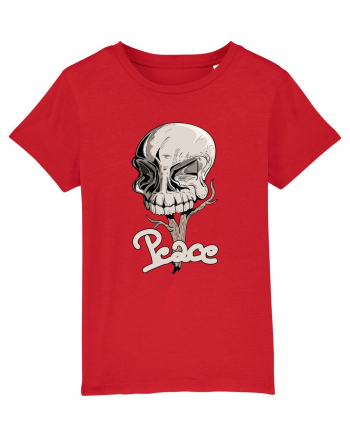 Peace skull head Red