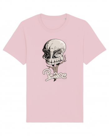 Peace skull head Cotton Pink