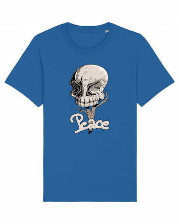 Peace skull head Royal Blue