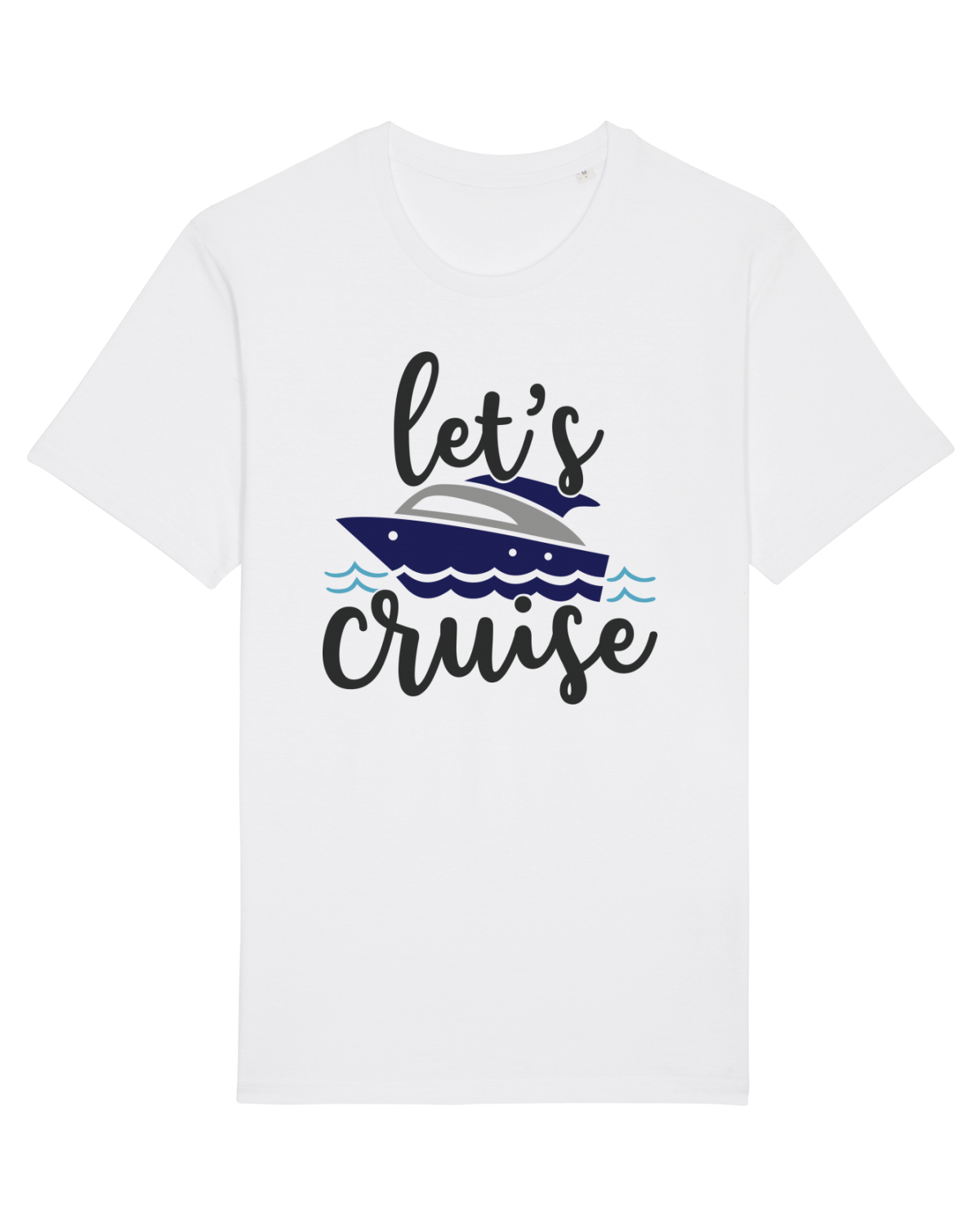 Tricou mânecă scurtă Unisex Rocker White
