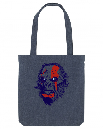 Ape Angry Face Midnight Blue