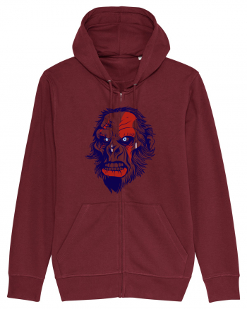 Ape Angry Face Burgundy