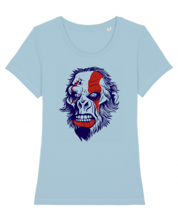 Ape Angry Face Sky Blue