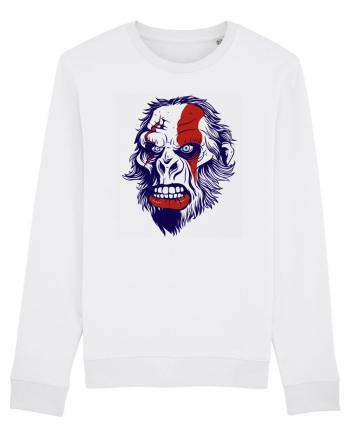 Ape Angry Face White