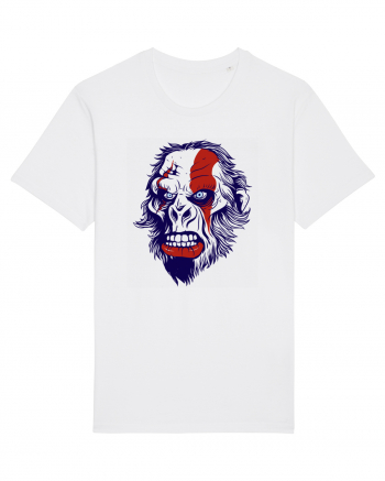 Ape Angry Face White