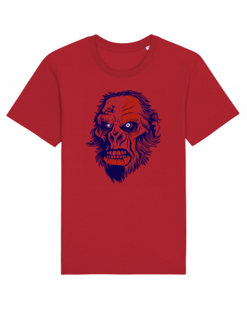 Ape Angry Face Red