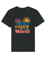 Life is a beach enjoy the waves Tricou mânecă scurtă Unisex Rocker