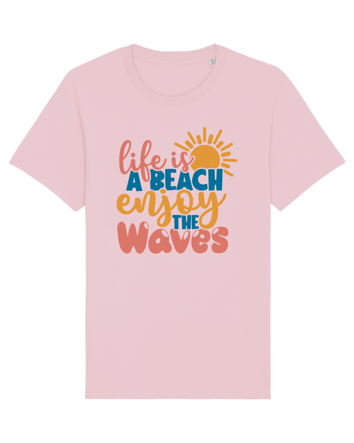 Tricou mânecă scurtă Unisex Rocker Cotton Pink