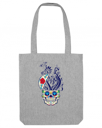 Mexican Skull Heather Grey