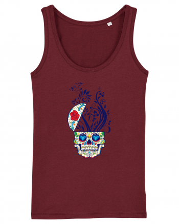 Mexican Skull Burgundy