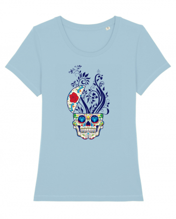 Mexican Skull Sky Blue