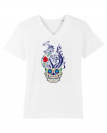 Mexican Skull Tricou mânecă scurtă guler V Bărbat Presenter