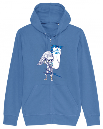 Samurai Skull Bright Blue