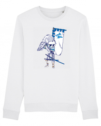 Samurai Skull White