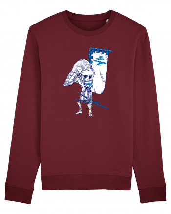 Samurai Skull Burgundy