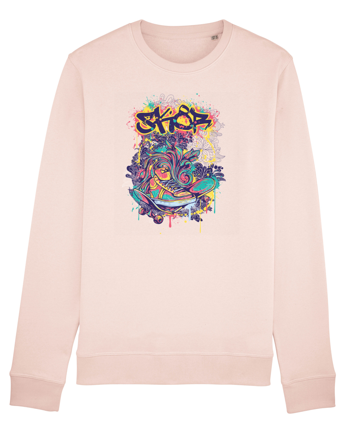 Bluză mânecă lungă Unisex Rise Candy Pink